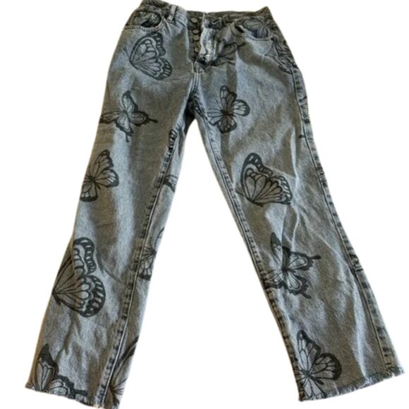 Pacsun high rise straight butterfly jeans size 26 - Picture 1 of 7
